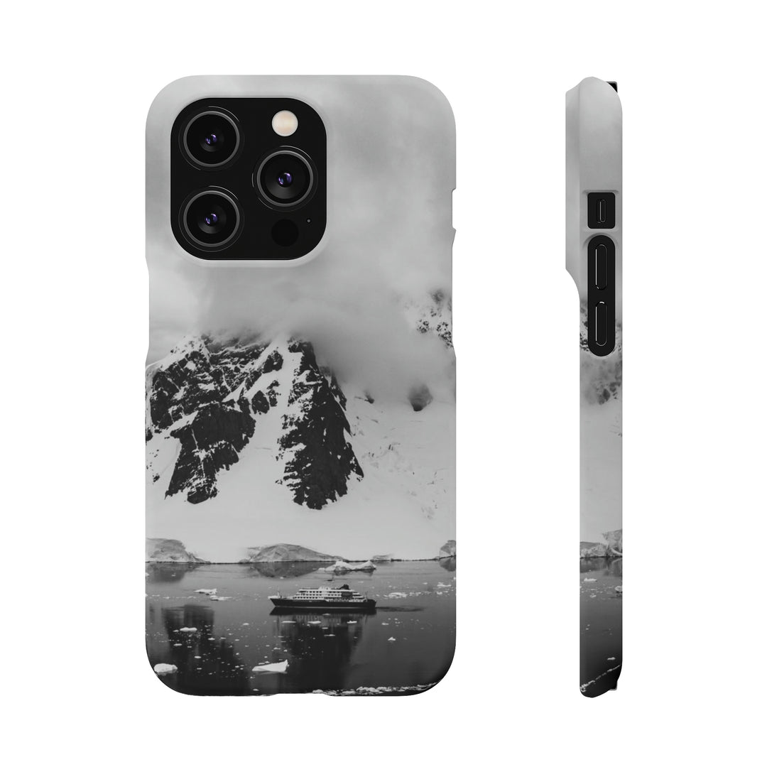 Peaceful Anchoring in Black and White - Phone Case