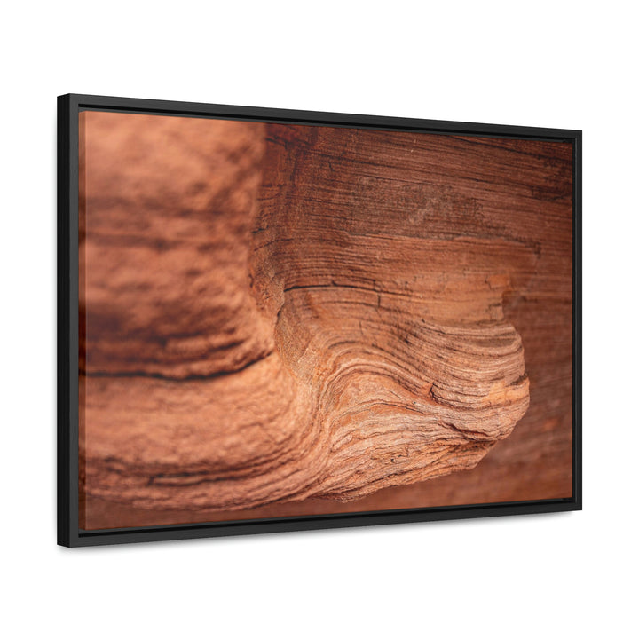 Sedimentary Rock Curves - Canvas with Frame