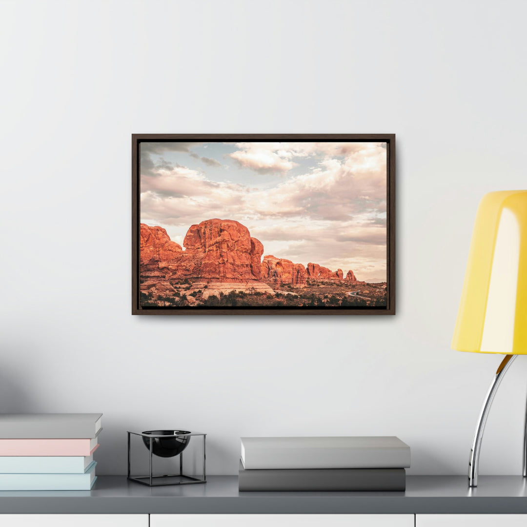 A Desert Sunset - Canvas with Frame