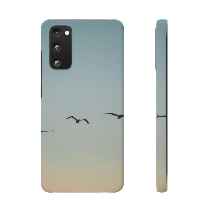 Brown Pelicans in Flight - Phone Case