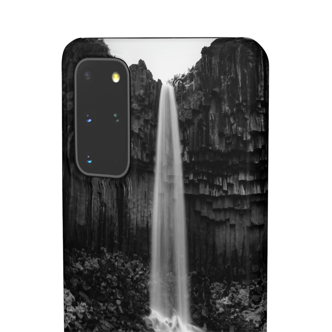 Svartifoss in Black and White - Phone Case