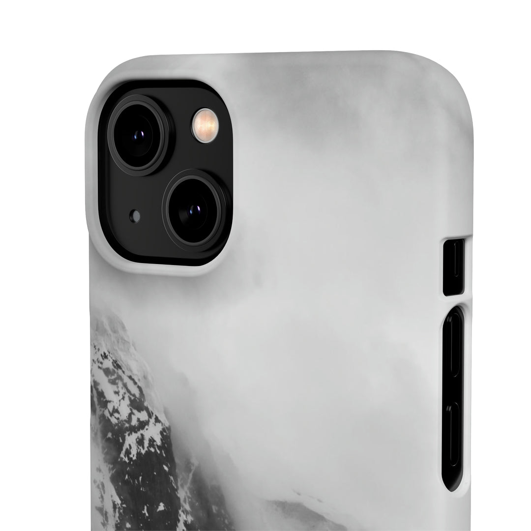 The Mist Descends in Black and White - Phone Case