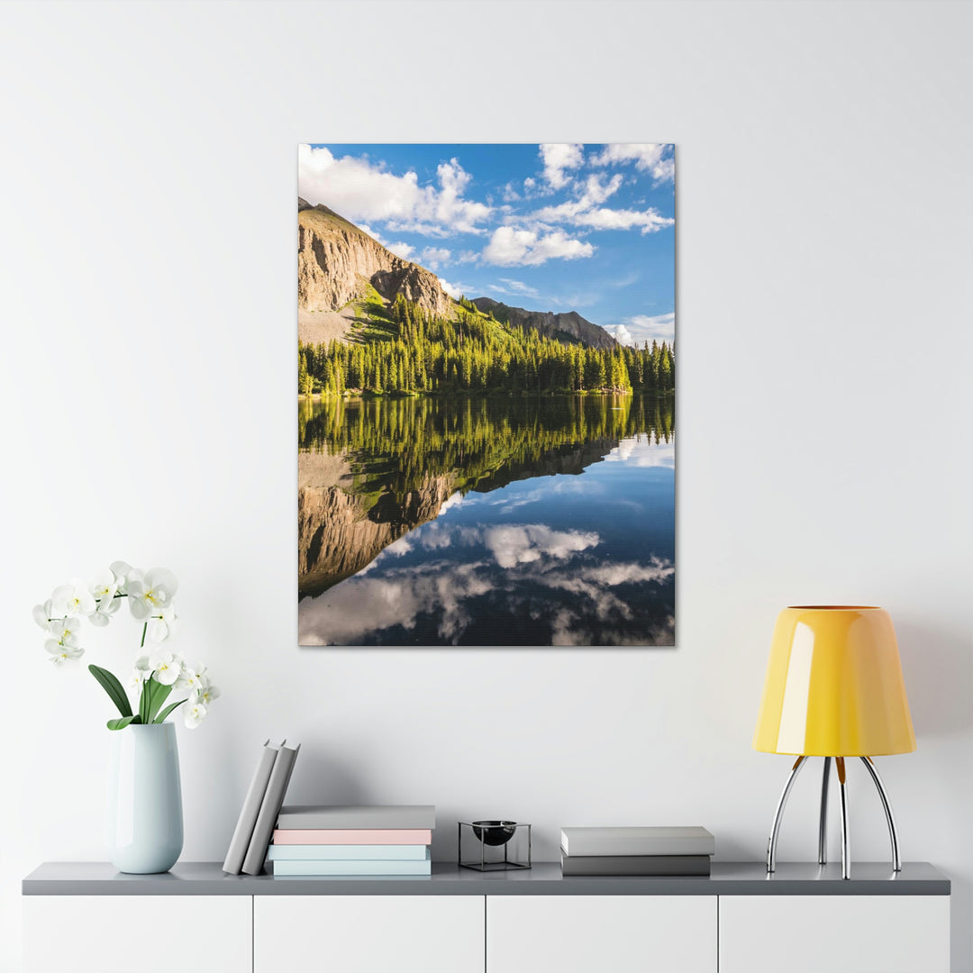 Mountain Scene Reflected - Canvas