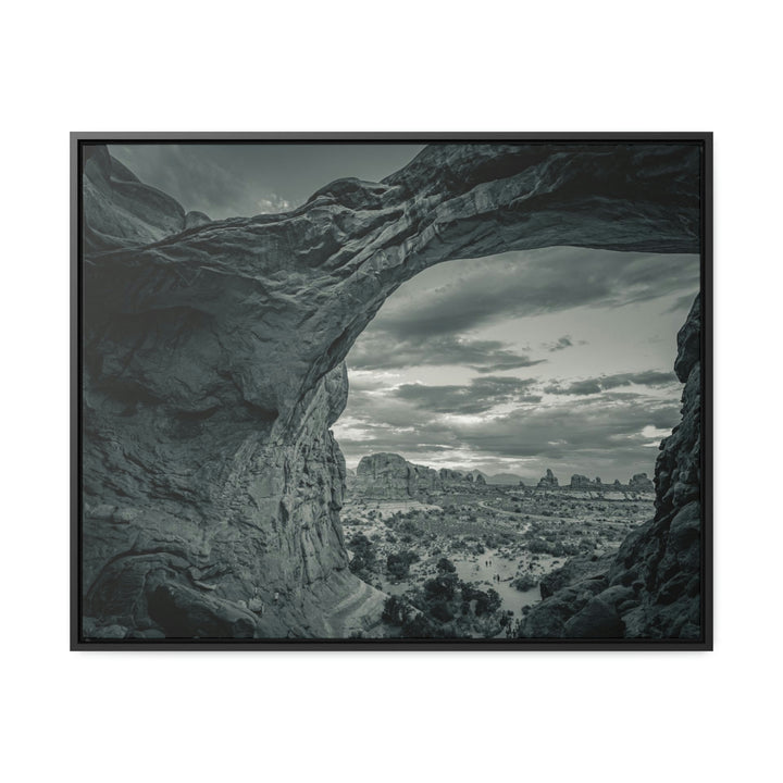 Natural Frames Part 2 in Black and White - Canvas with Frame