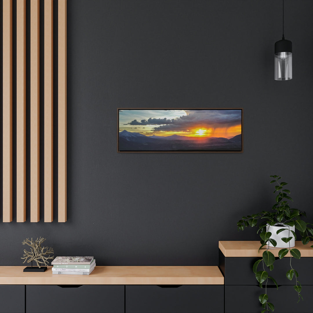 Rainy Sunset - Canvas with Frame