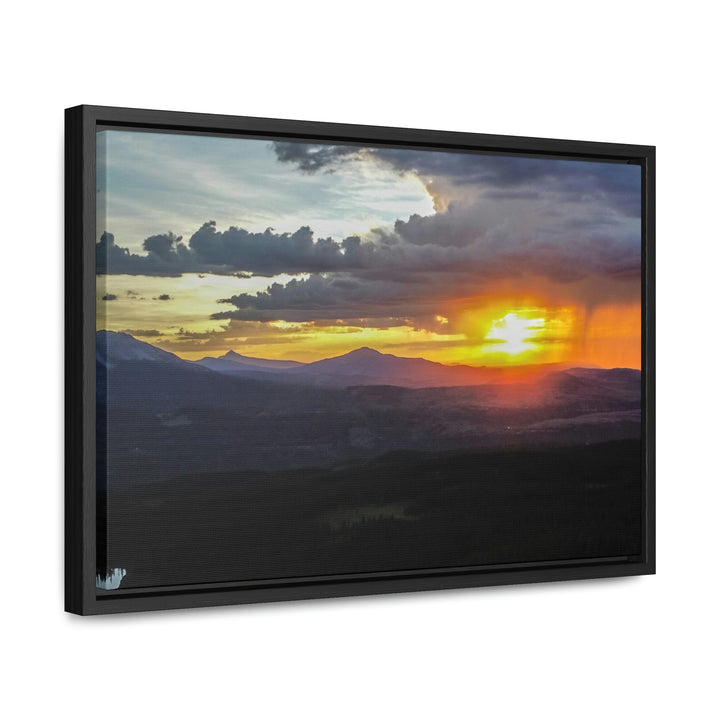 Rainy Sunset - Canvas with Frame