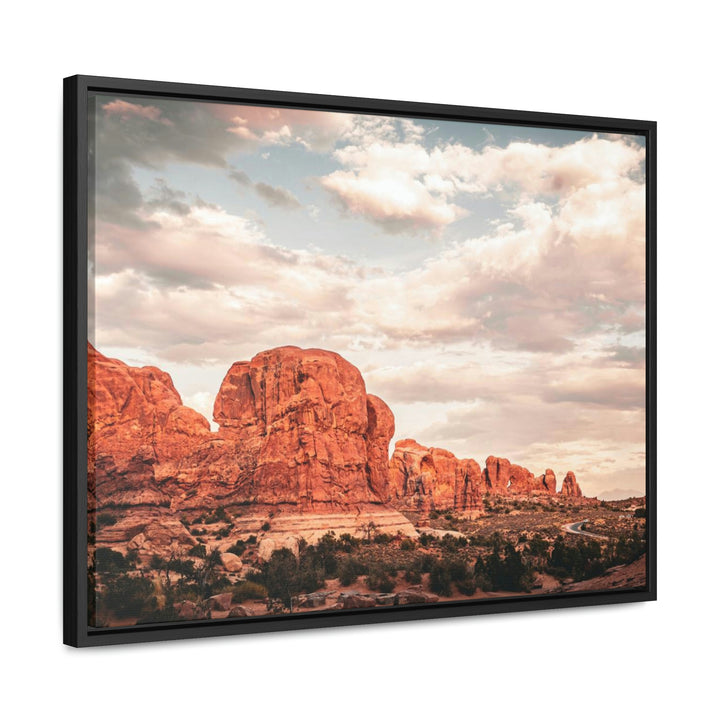 A Desert Sunset - Canvas with Frame