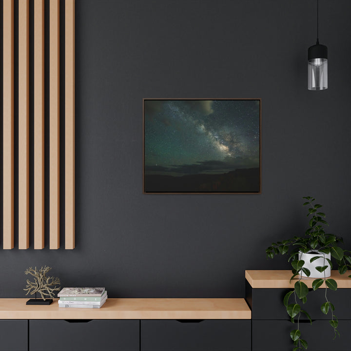 Milky Way Through the Clouds Part 2 - Canvas with Frame