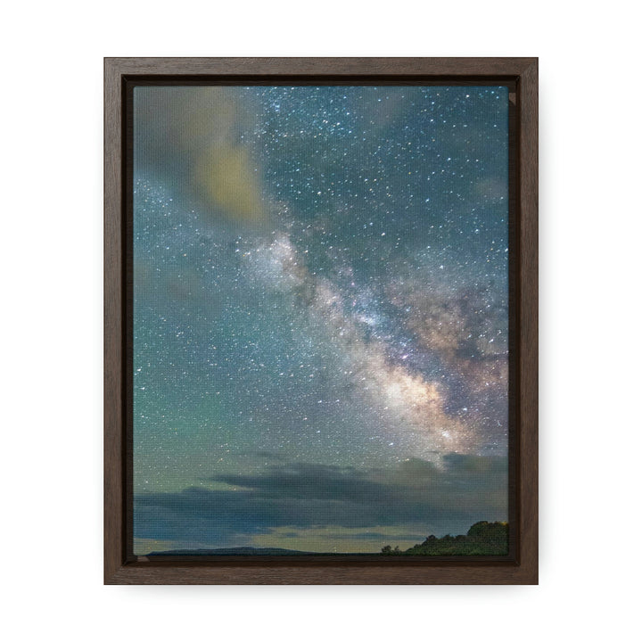 Milky Way Through the Clouds Part 1 - Canvas with Frame