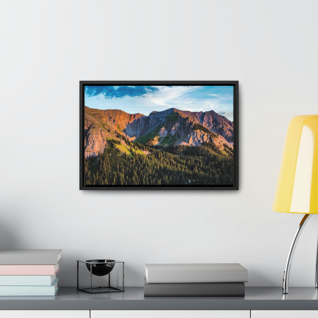 Fading Mountain Light - Canvas with Frame