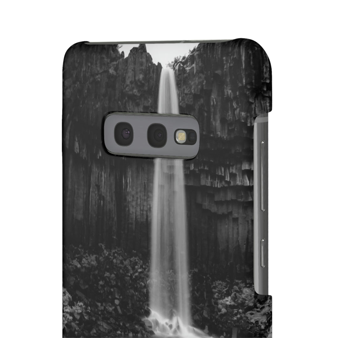 Svartifoss in Black and White - Phone Case