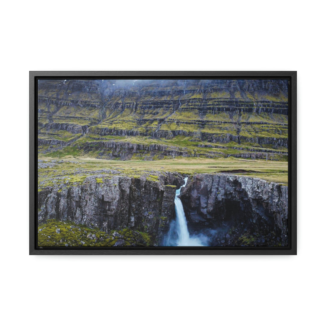 A Remote Waterfall - Canvas with Frame