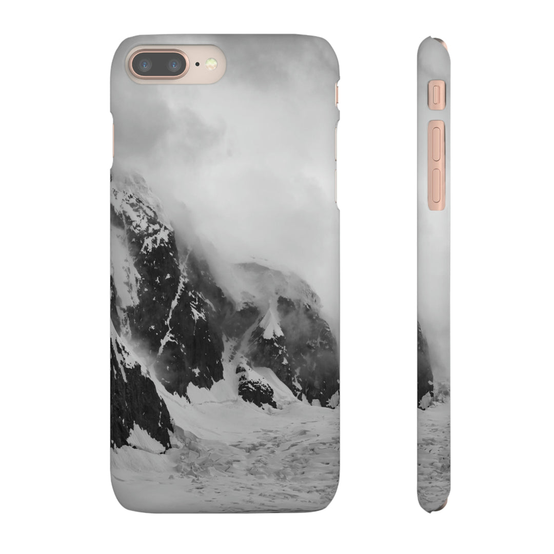 The Mist Descends in Black and White - Phone Case