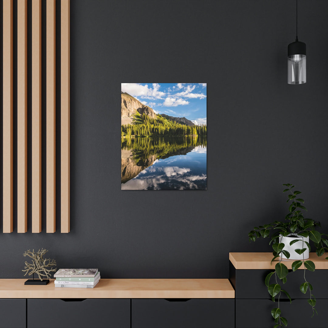 Mountain Scene Reflected - Canvas