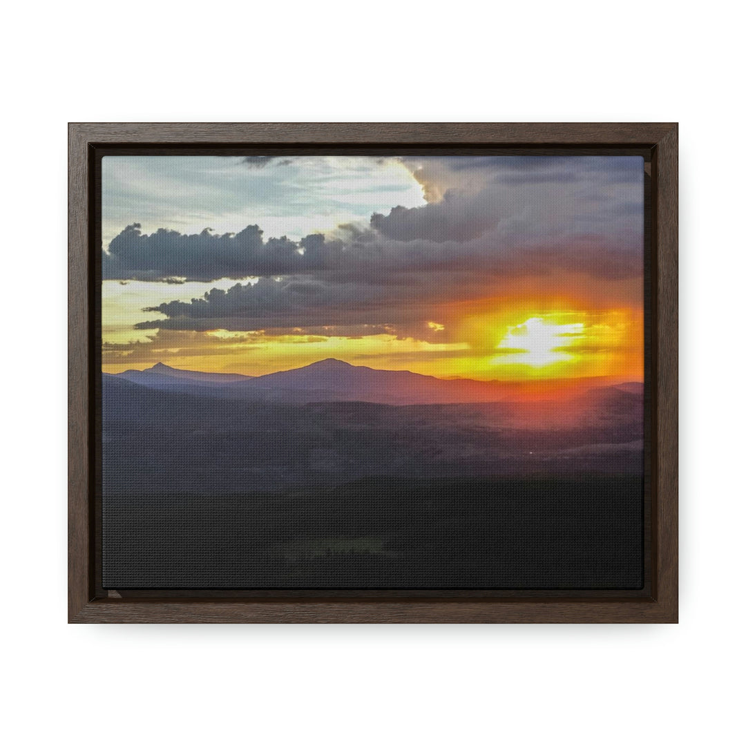 Rainy Sunset - Canvas with Frame