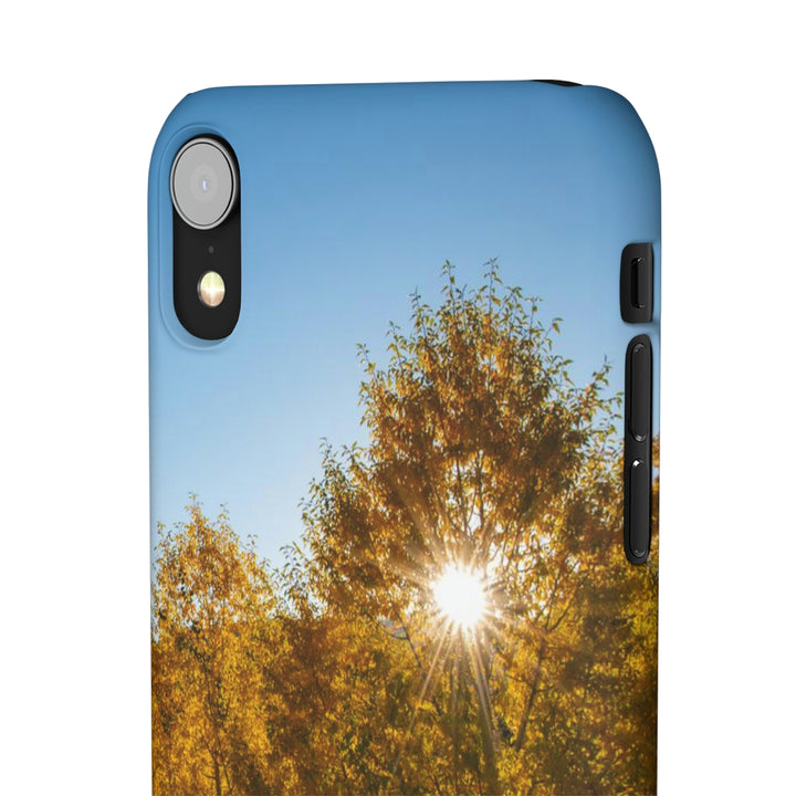 Sun Through the Aspens - Phone Case