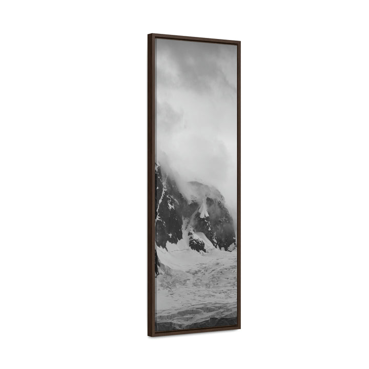 The Mist Descends in Black and White - Canvas with Frame