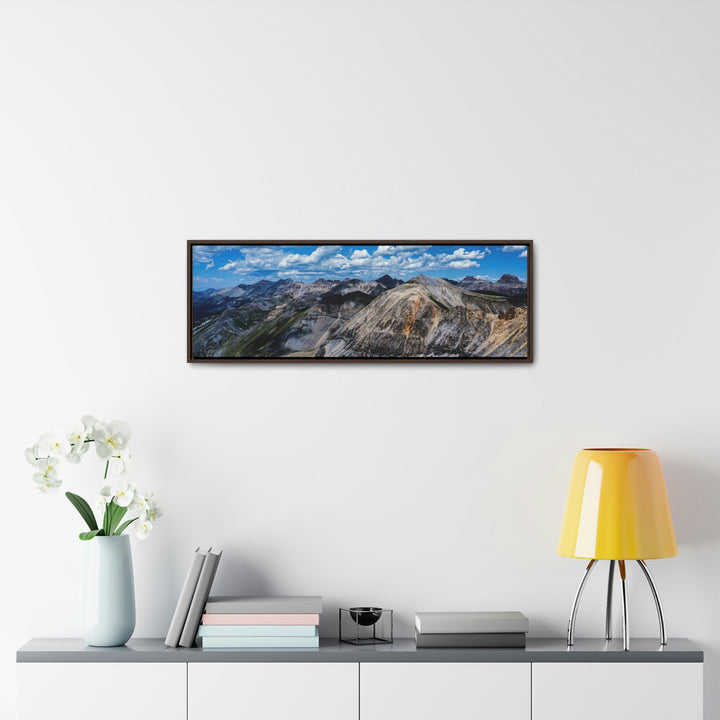 Imogene Pass From the Air - Canvas with Frame