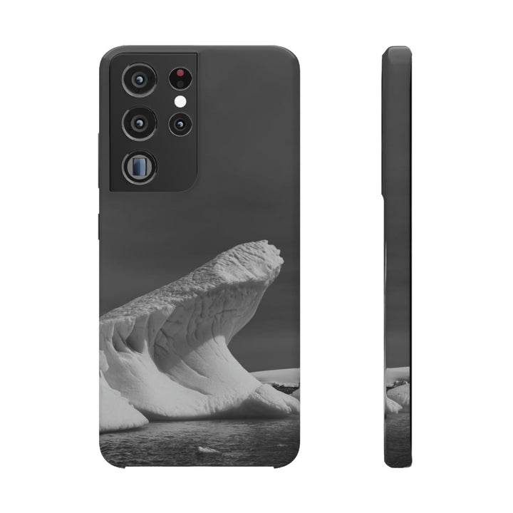 The Angles of an Iceberg in Black and White - Phone Case