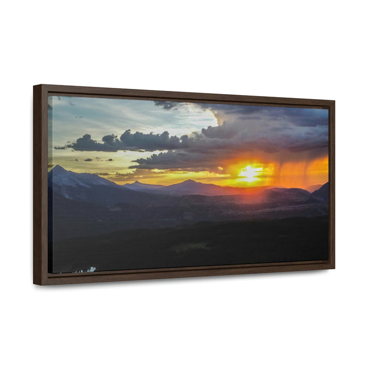 Rainy Sunset - Canvas with Frame