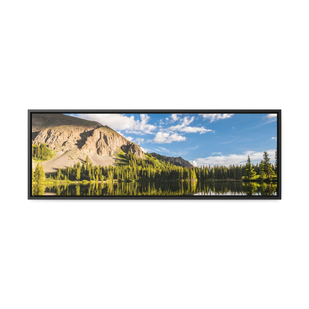 Mountain Scene Reflected - Canvas with Frame