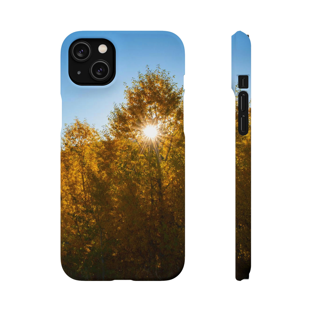 Sun Through the Aspens - Phone Case