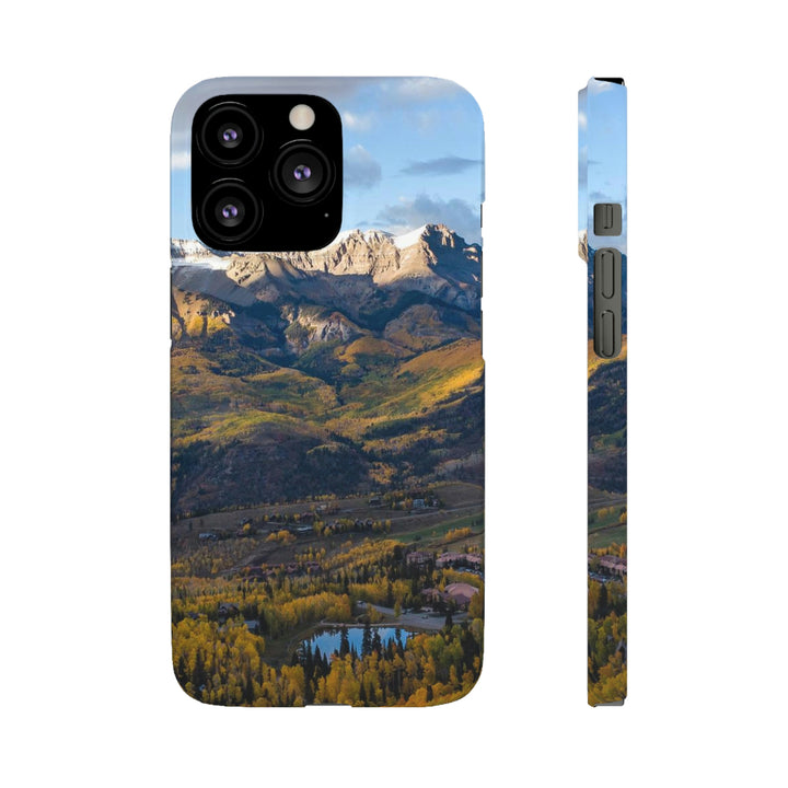 Glowing Mountainside - Phone Case