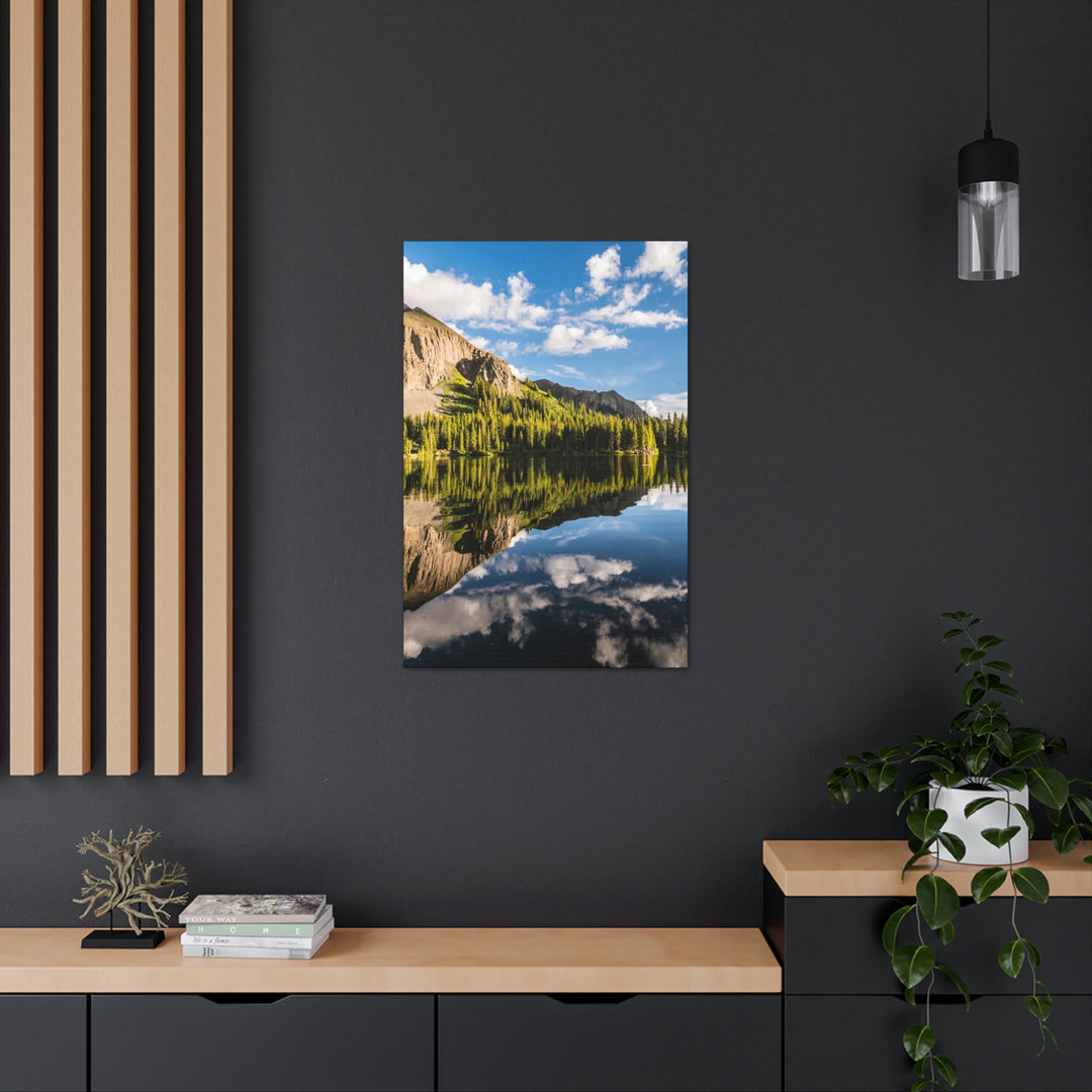 Mountain Scene Reflected - Canvas