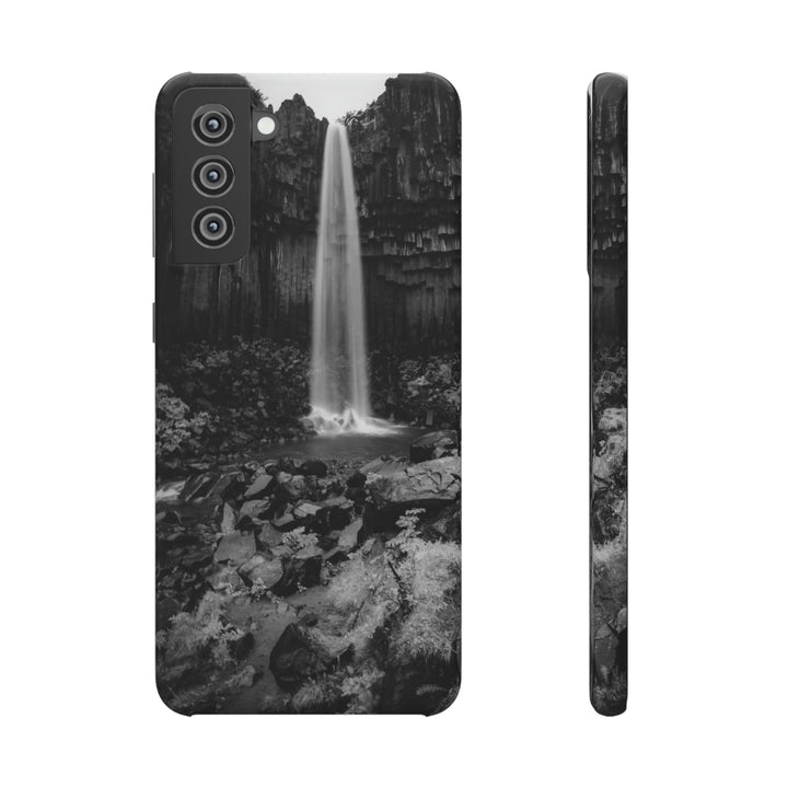 Svartifoss in Black and White - Phone Case