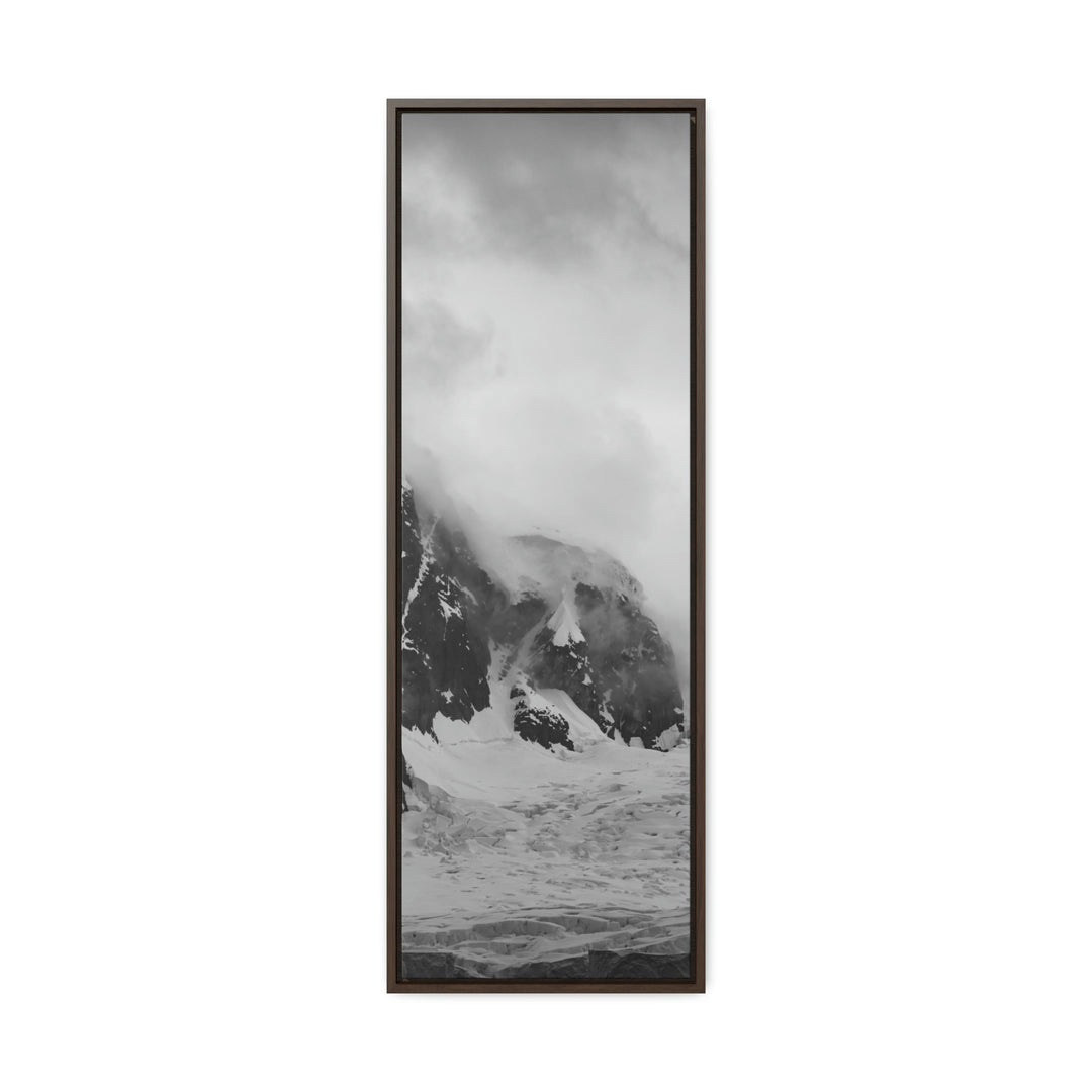 The Mist Descends in Black and White - Canvas with Frame