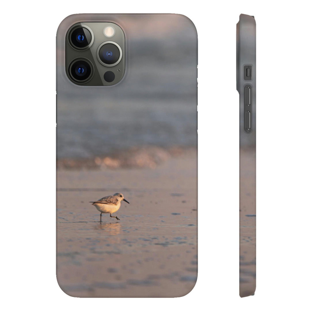 Sanderling in Soft Dusk Light - Phone Case