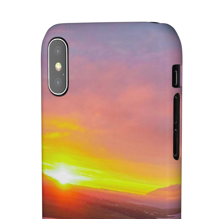 Sunset Over the Fjord Part 1 - Phone Case