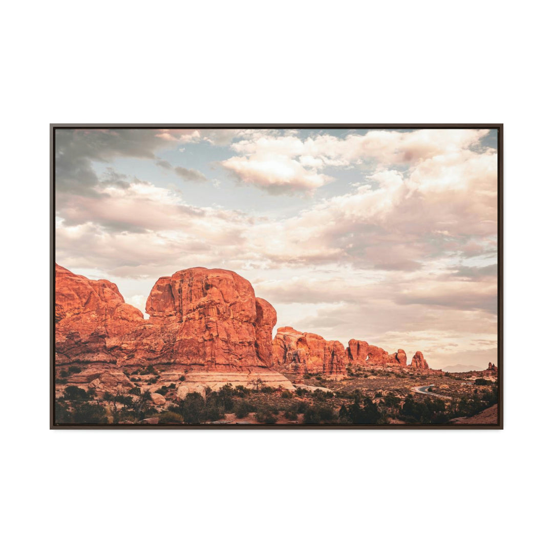 A Desert Sunset - Canvas with Frame