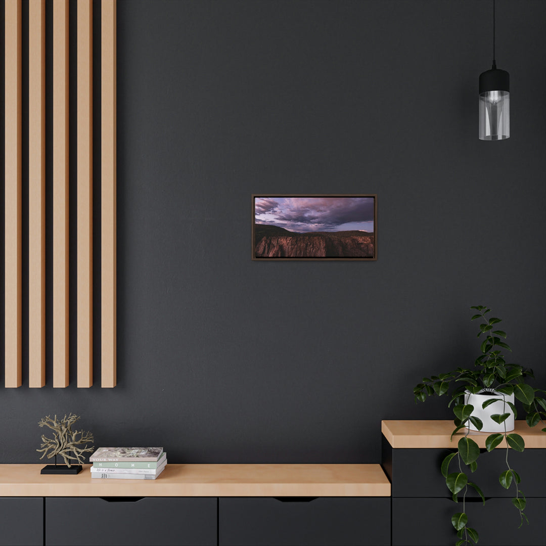 Painted Wall at Sunset Part 3 - Canvas with Frame