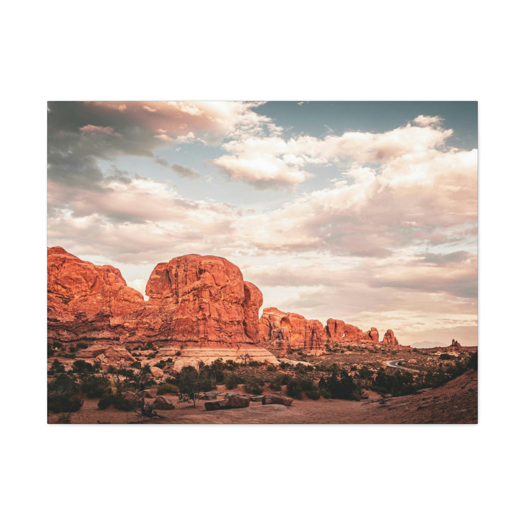 A Desert Sunset - Canvas