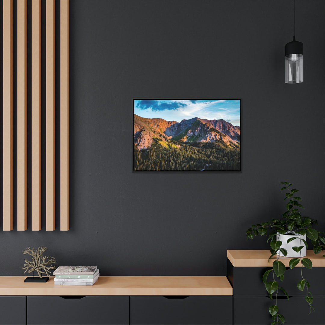 Fading Mountain Light - Canvas with Frame