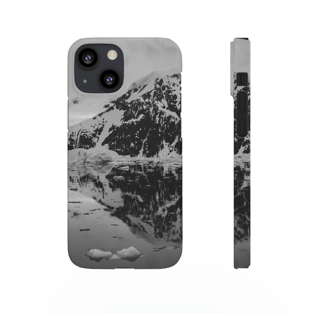 Reflected Calm in Black and White - Phone Case