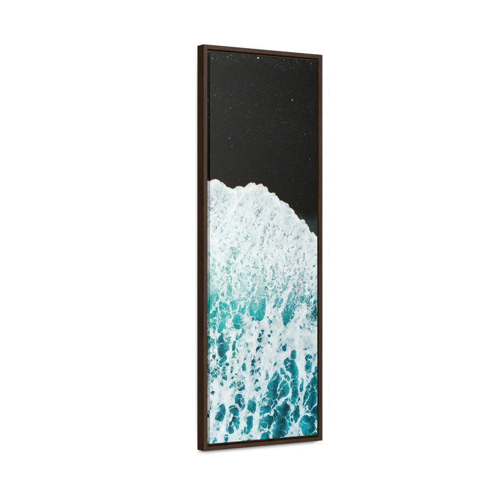 A Wave on Volcanic Sand - Canvas with Frame