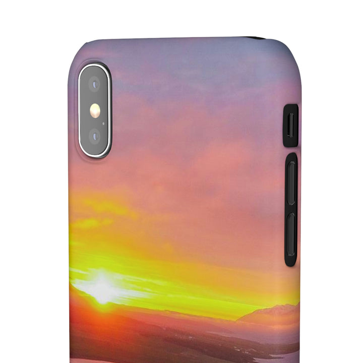 Sunset Over the Fjord Part 1 - Phone Case