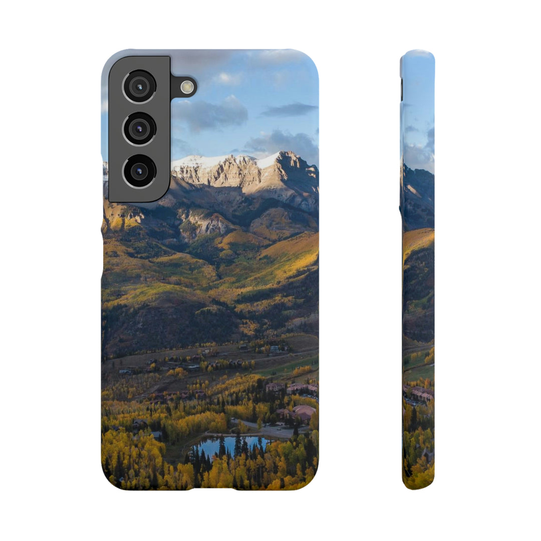 Glowing Mountainside - Phone Case