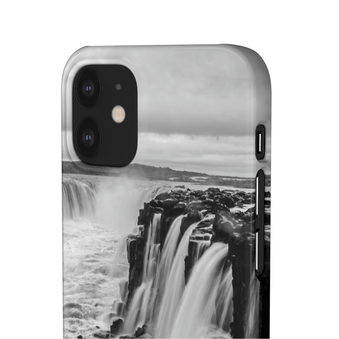 Selfoss in Black and White - Phone Case