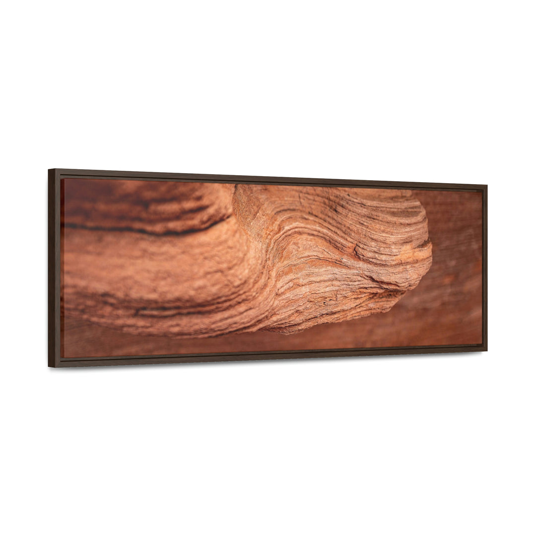 Sedimentary Rock Curves - Canvas with Frame