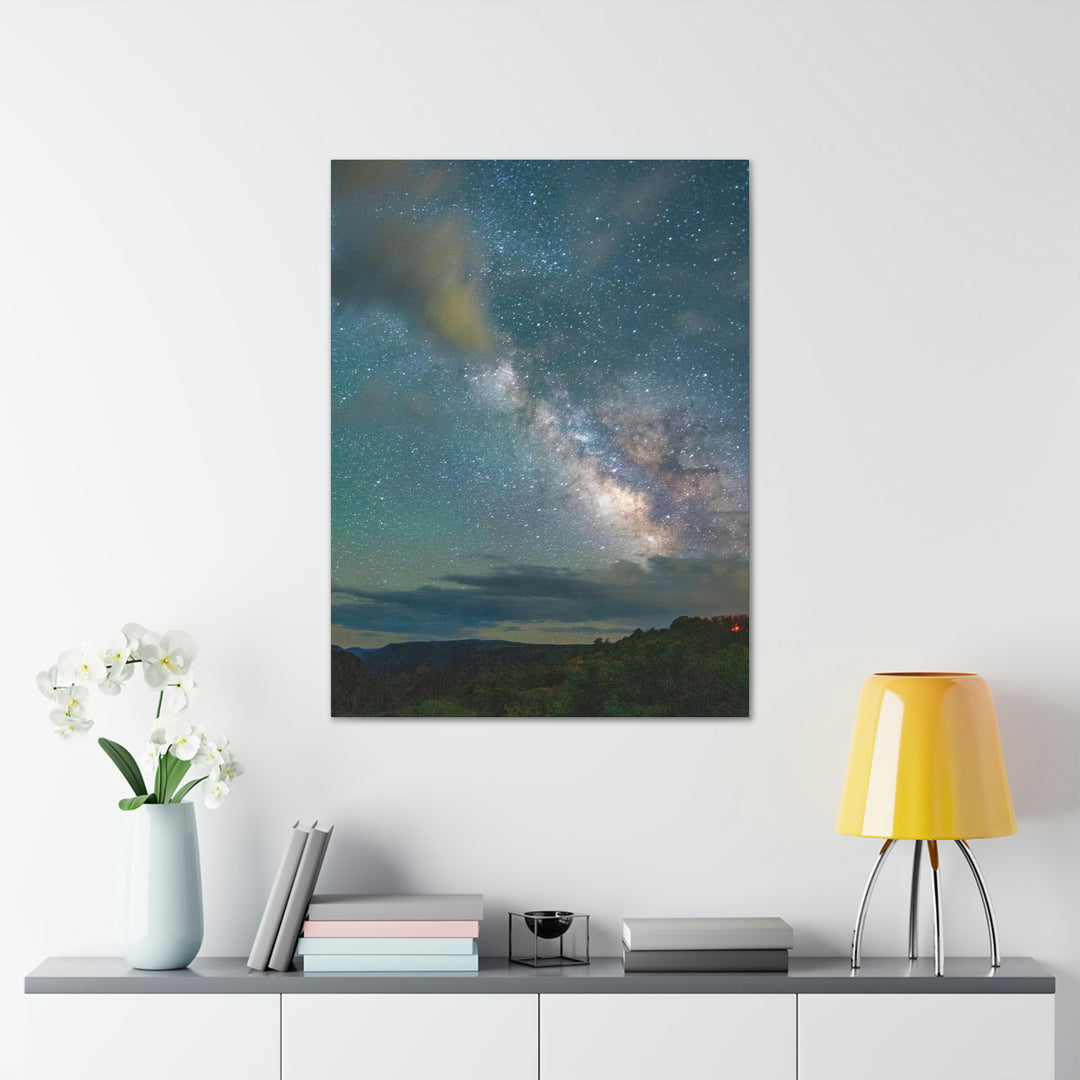 Milky Way Through the Clouds Part 1 - Canvas