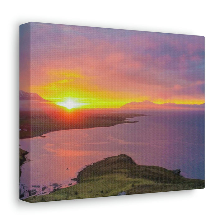 Sunset Over the Fjord Part 1 - Canvas