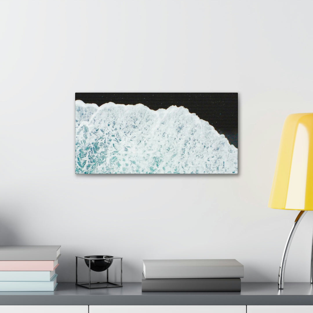 A Wave on Volcanic Sand - Canvas