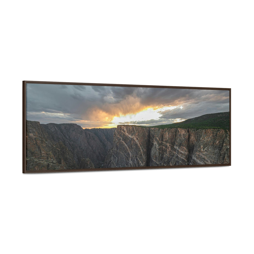 Painted Wall at Sunset Part 1 - Canvas with Frame