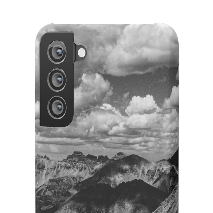 Imogene Pass From the Air in Black and White - Phone Case