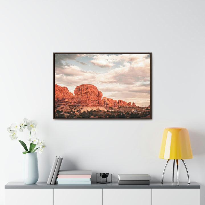 A Desert Sunset - Canvas with Frame