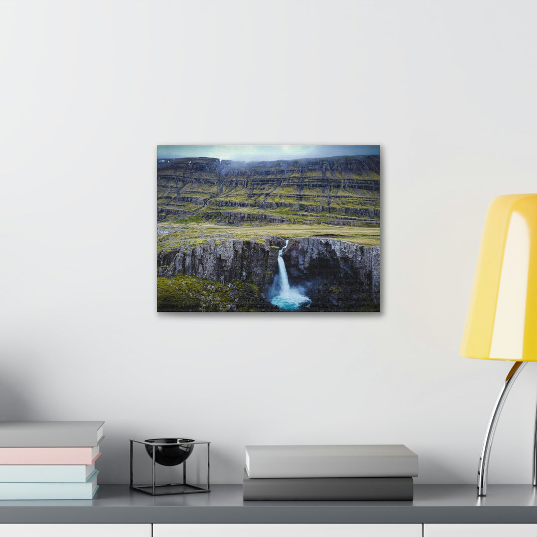 A Remote Waterfall - Canvas