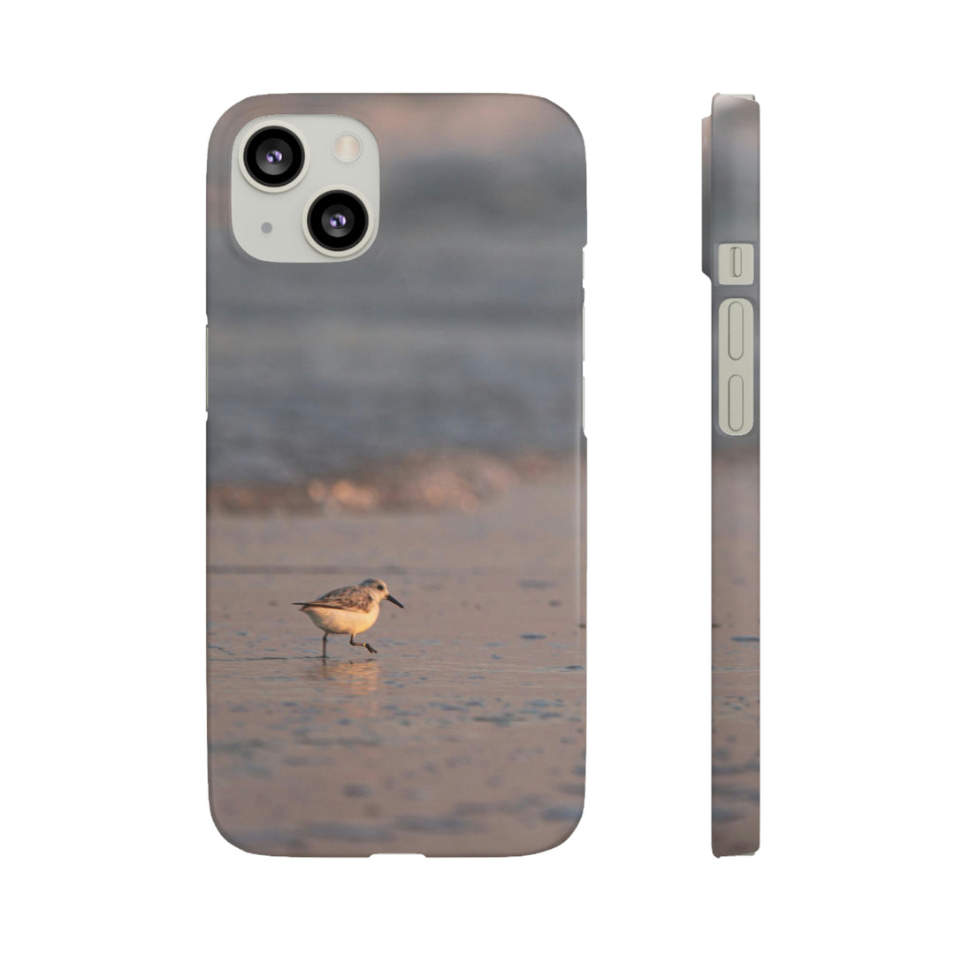 Sanderling in Soft Dusk Light - Phone Case